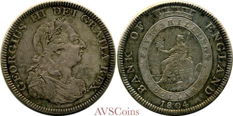 Great Britain 5 Shillings / Dollar 1804