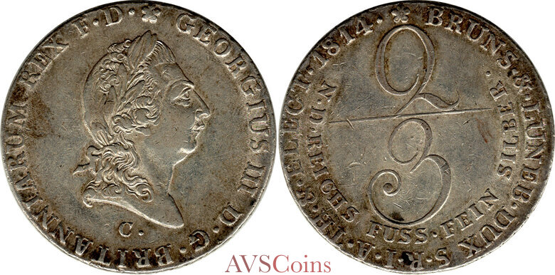 Hannover 2/3 Thaler 1814