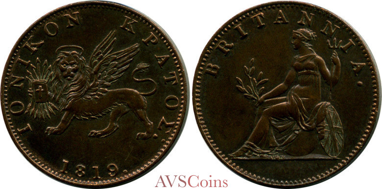 Ionian Islands (British) 2 Lepta 1819